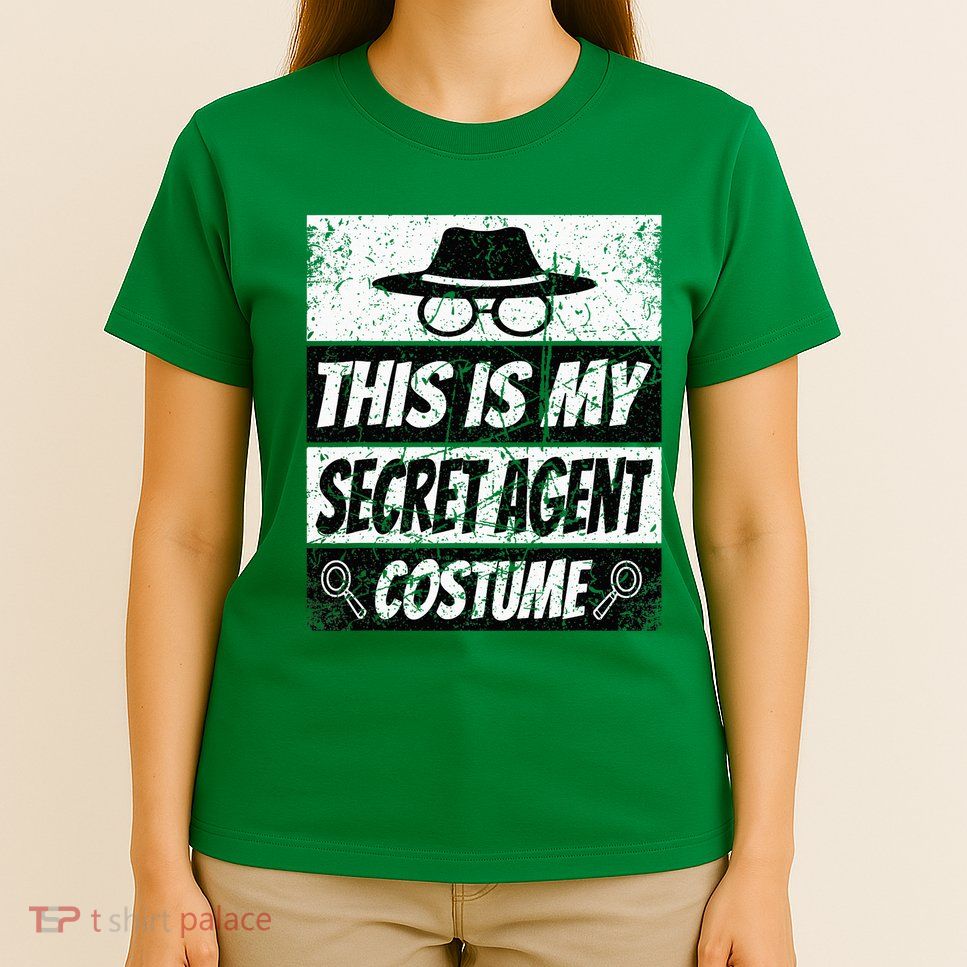 Secret Agent Inspector Spy Costume Retro Spy T-Shirt