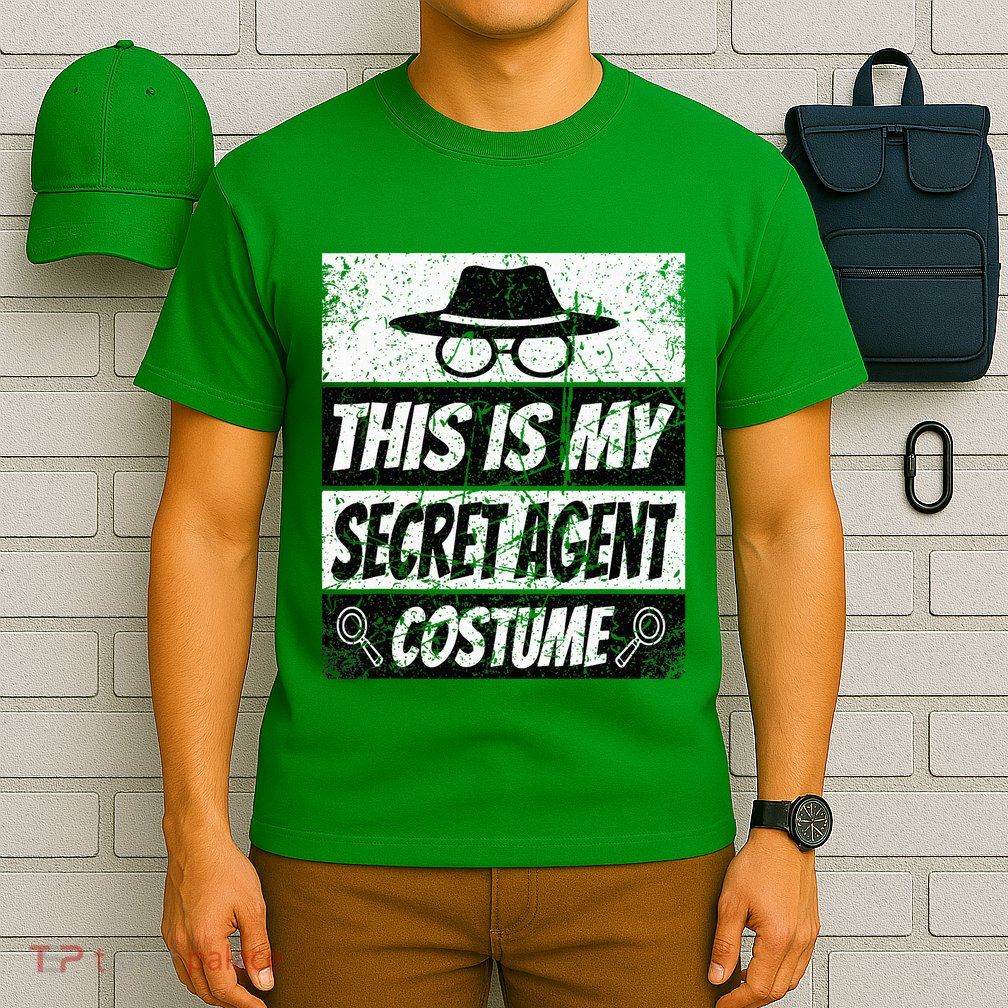 Secret Agent Inspector Spy Costume Retro Spy T-Shirt