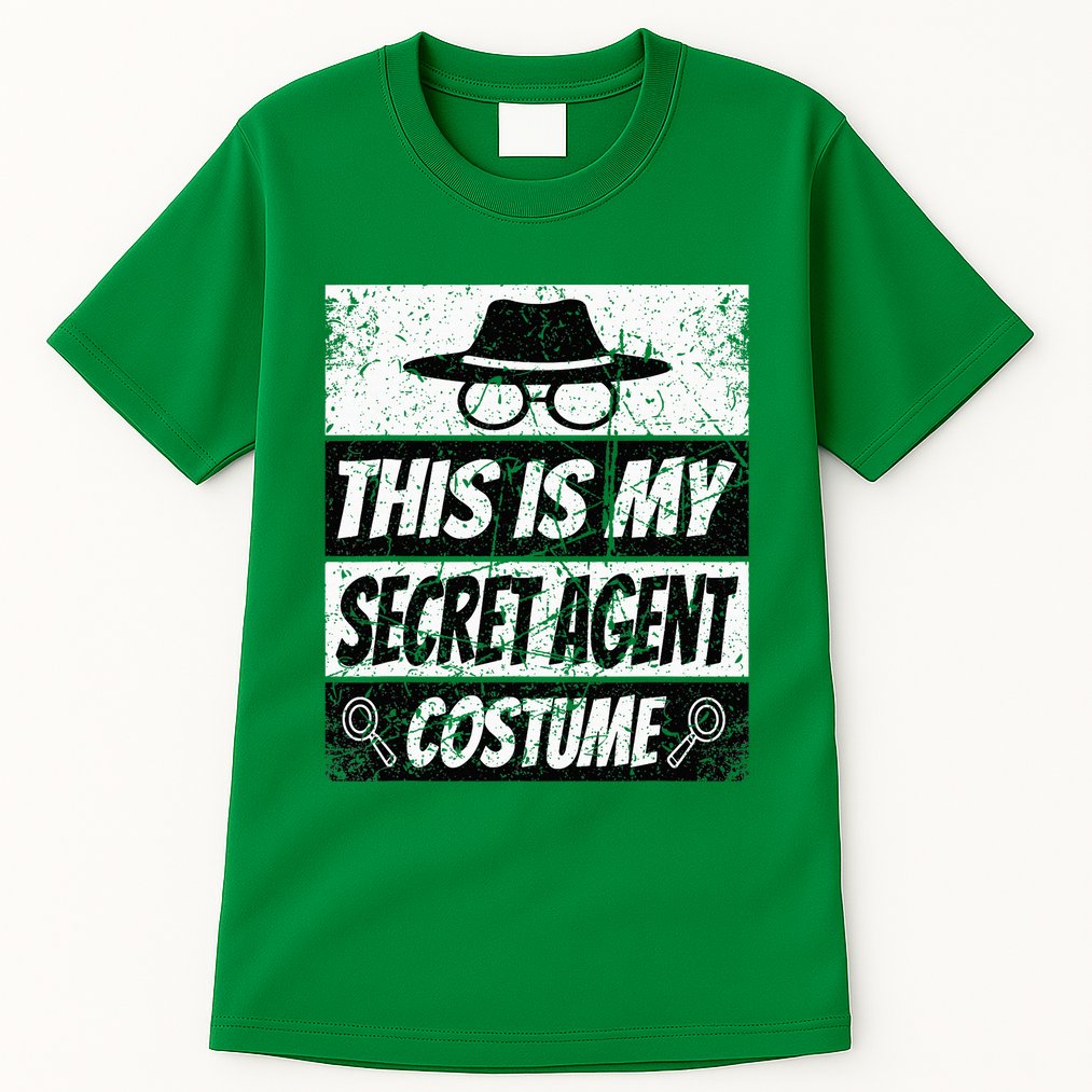 Secret Agent Inspector Spy Costume Retro Spy Tall T-Shirt