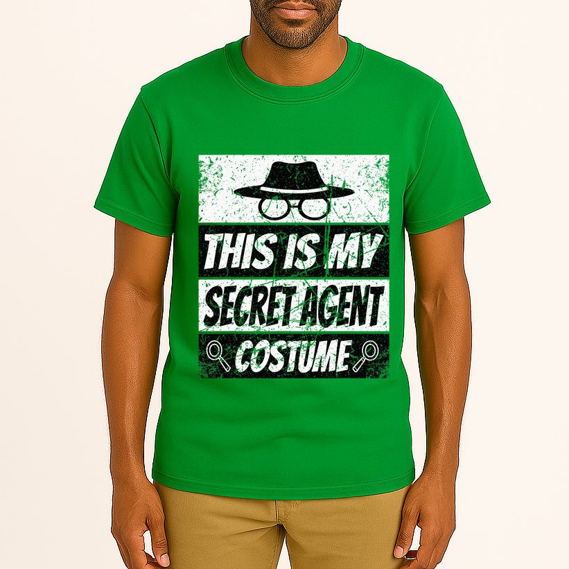 Secret Agent Inspector Spy Costume Retro Spy Tall T-Shirt