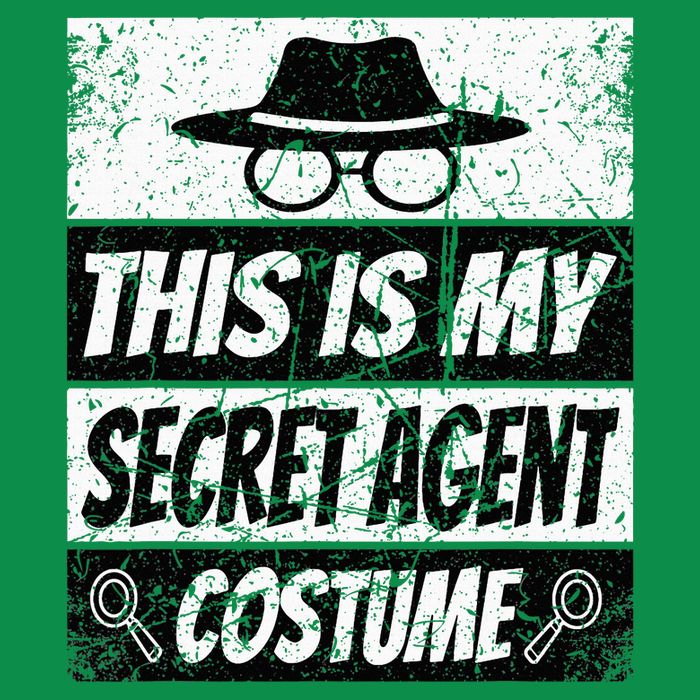 Secret Agent Inspector Spy Costume Retro Spy Tall T-Shirt