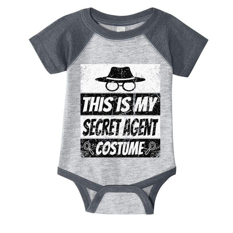 Secret Agent Inspector Spy Costume Retro Spy Infant Baby Jersey Bodysuit
