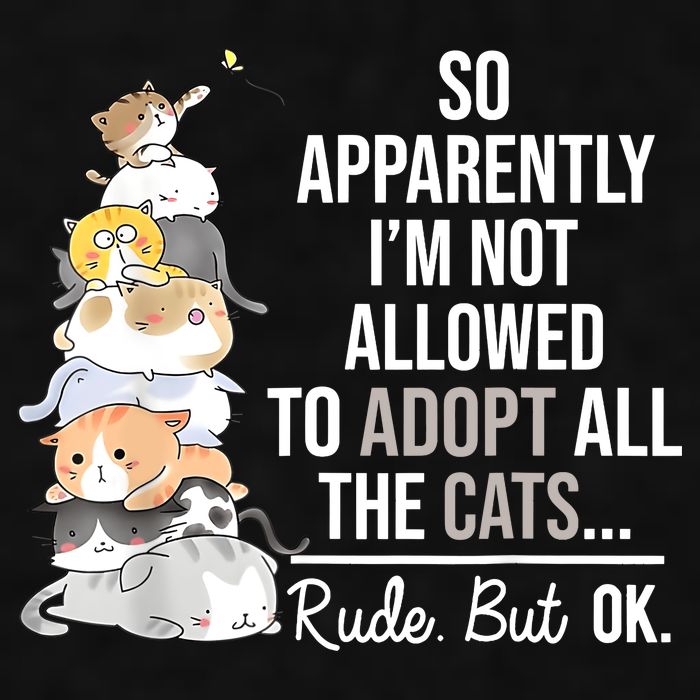 So Apparently Im Not Allowed To Adopt All The Cats Funny Ladies PosiCharge Tri-Blend Wicking Tank