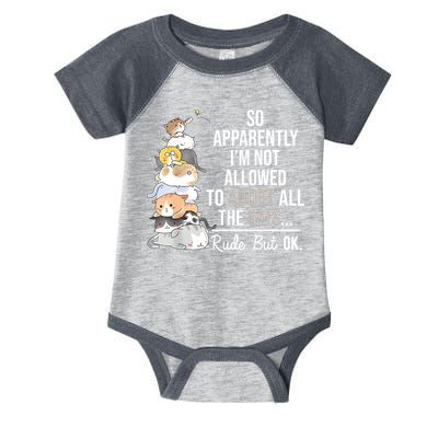 So Apparently Im Not Allowed To Adopt All The Cats Funny Infant Baby Jersey Bodysuit