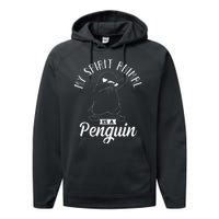 Spirit Animal Is A Penguin Dabbing Dab Antarctica Penguins Performance Fleece Hoodie