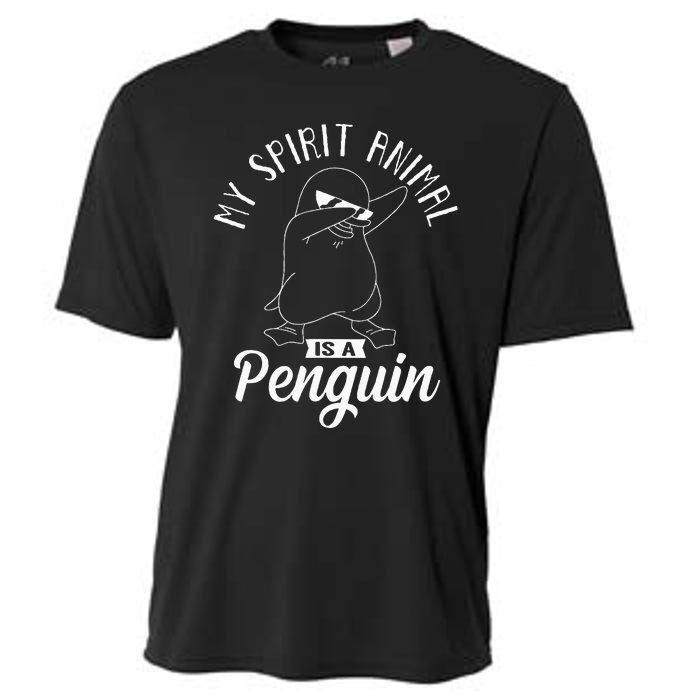 Spirit Animal Is A Penguin Dabbing Dab Antarctica Penguins Cooling Performance Crew T-Shirt