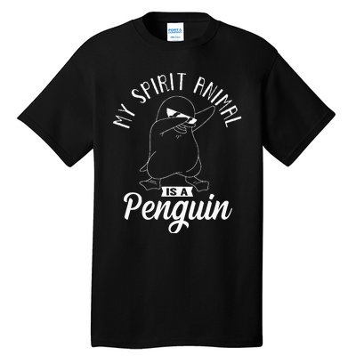 Spirit Animal Is A Penguin Dabbing Dab Antarctica Penguins Tall T-Shirt