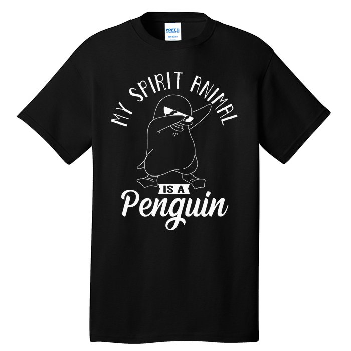 Spirit Animal Is A Penguin Dabbing Dab Antarctica Penguins Tall T-Shirt