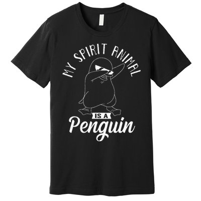 Spirit Animal Is A Penguin Dabbing Dab Antarctica Penguins Premium T-Shirt