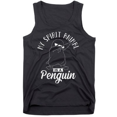 Spirit Animal Is A Penguin Dabbing Dab Antarctica Penguins Tank Top