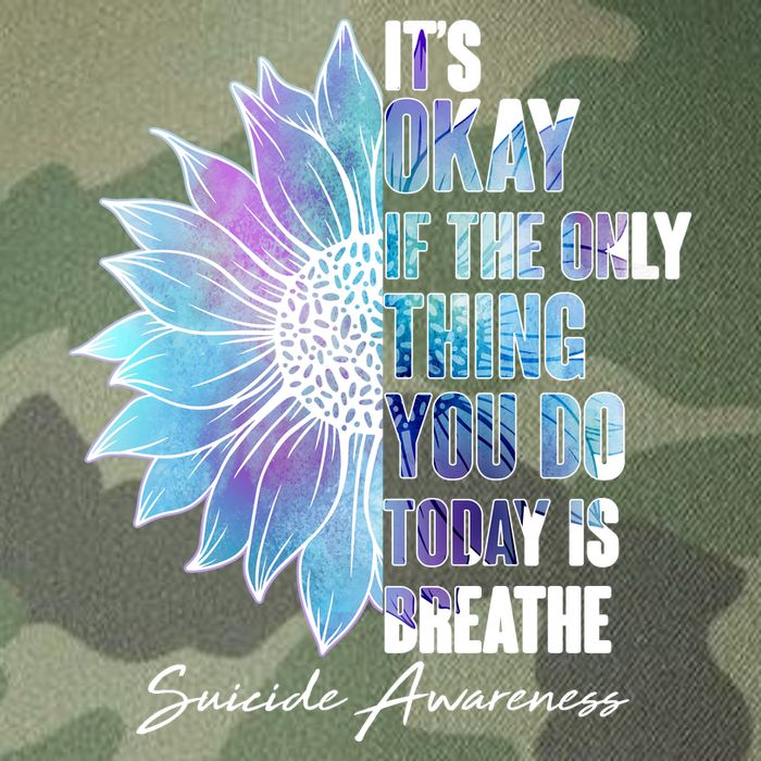 Suicide Awareness Its Okay If The Only Thing You Do Today Is Breathe Legacy Tie Dye Trucker Hat