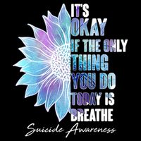 Suicide Awareness Its Okay If The Only Thing You Do Today Is Breathe Impact Tech Backpack