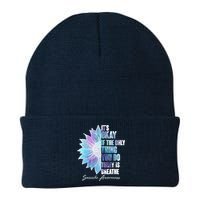 Suicide Awareness Its Okay If The Only Thing You Do Today Is Breathe Beanie