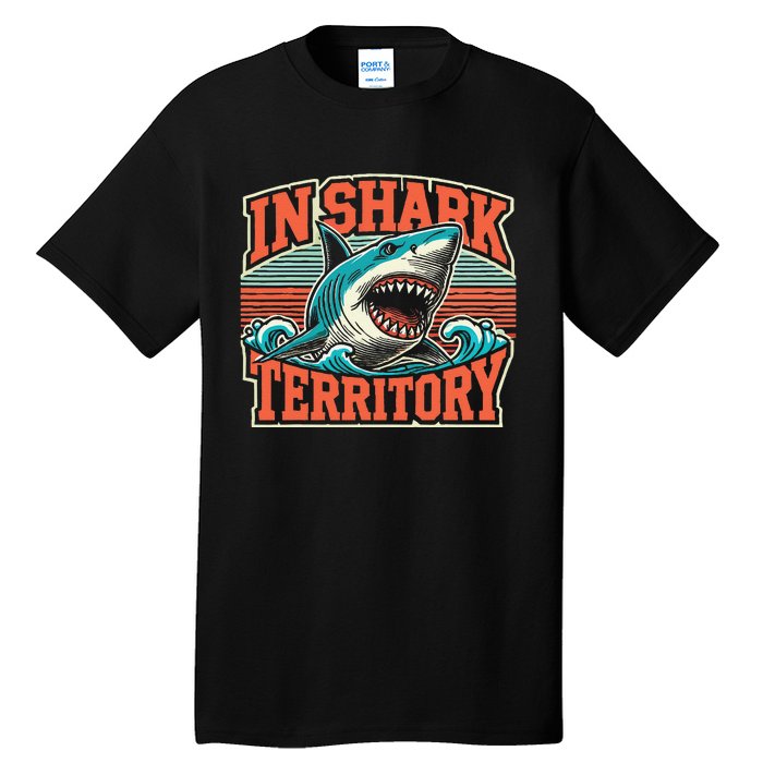 Sea Animal In Shark Territory Retro Shark Tall T-Shirt