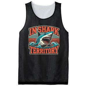 Sea Animal In Shark Territory Retro Shark Mesh Reversible Basketball Jersey Tank