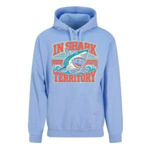 Sea Animal In Shark Territory Retro Shark Unisex Surf Hoodie