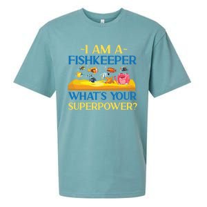 Saltwater Aquarium I Am A Fishkeeper What's Your Superpower? Gift Sueded Cloud Jersey T-Shirt