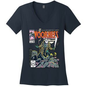 Slasher AtLast In His Own Monthly Series Jason The 13th Friday Scary Se Women's V-Neck T-Shirt