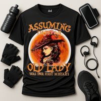 S Assuming IM Just An Old Lady Was Your First Mistake V Neck Performance Shirt