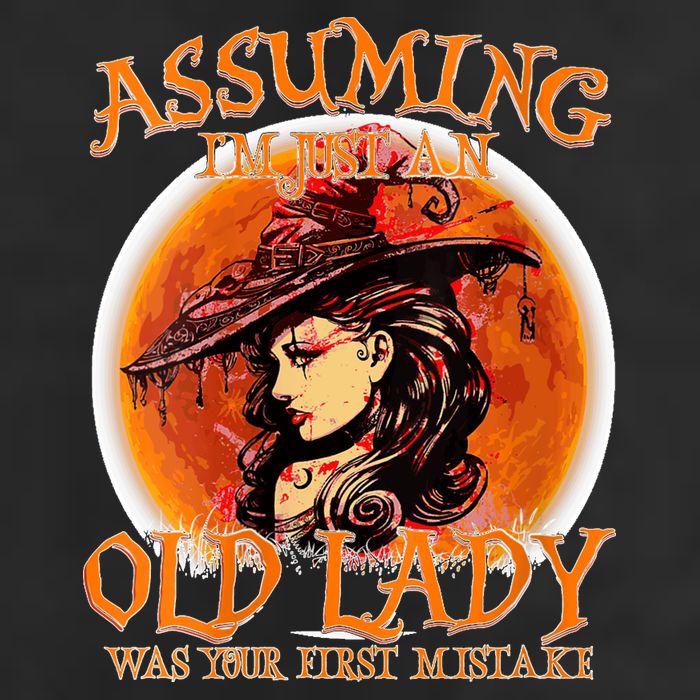 S Assuming IM Just An Old Lady Was Your First Mistake V Neck Adult Drive Performance Visor