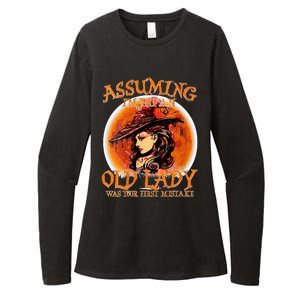 S Assuming IM Just An Old Lady Was Your First Mistake V Neck Womens CVC Long Sleeve Shirt