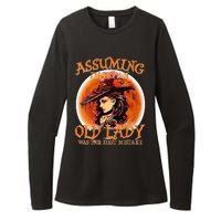 S Assuming IM Just An Old Lady Was Your First Mistake V Neck Womens CVC Long Sleeve Shirt