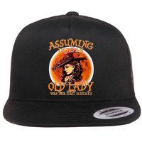 S Assuming IM Just An Old Lady Was Your First Mistake V Neck Flat Bill Trucker Hat