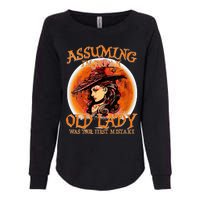 S Assuming IM Just An Old Lady Was Your First Mistake V Neck Womens California Wash Sweatshirt