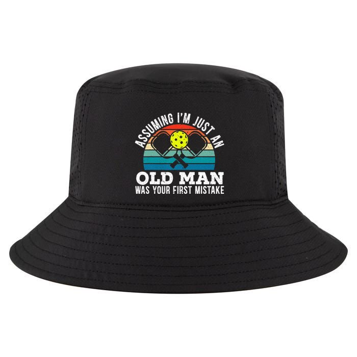 S Assuming IM Just An Old Man Was Your First Mistake Cool Comfort Performance Bucket Hat