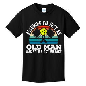 S Assuming IM Just An Old Man Was Your First Mistake Kids T-Shirt