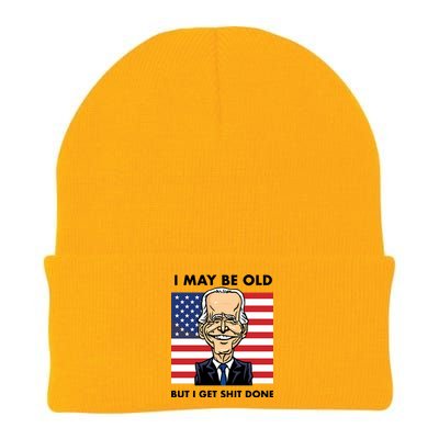 Seth Abramson I May Be Old But I Get Shit Done Knit Cap Winter Beanie