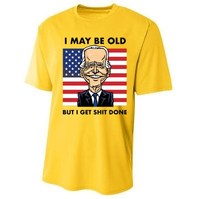 Seth Abramson I May Be Old But I Get Shit Done Performance Sprint T-Shirt