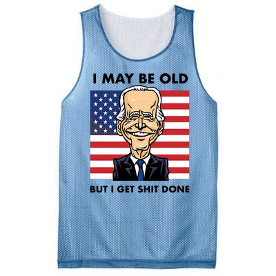 Seth Abramson I May Be Old But I Get Shit Done Mesh Reversible Basketball Jersey Tank