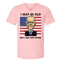 Seth Abramson I May Be Old But I Get Shit Done V-Neck T-Shirt