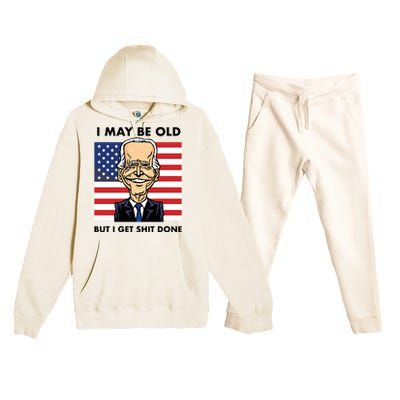 Seth Abramson I May Be Old But I Get Shit Done Premium Hooded Sweatsuit Set