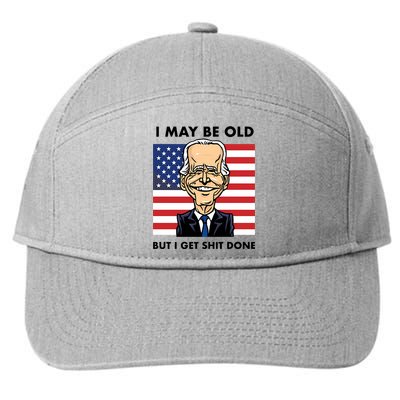 Seth Abramson I May Be Old But I Get Shit Done 7-Panel Snapback Hat