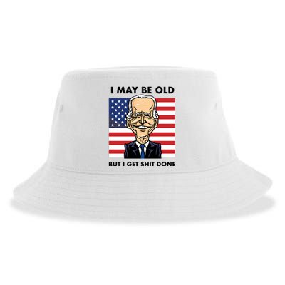 Seth Abramson I May Be Old But I Get Shit Done Sustainable Bucket Hat