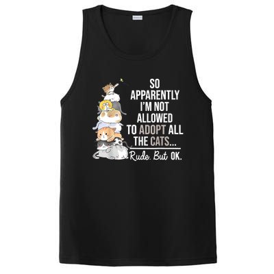 So Apparently I'm Not Allowed To Adopt All The Cats Funny PosiCharge Competitor Tank