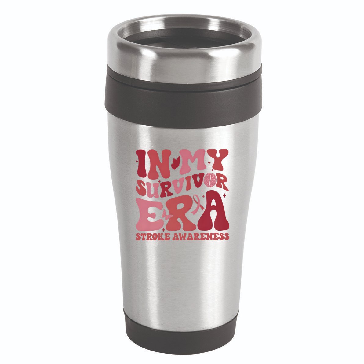 Stroke Awareness In My Survivor Era 16oz Travel Tumbler