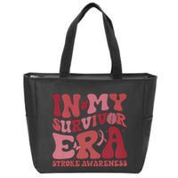 Stroke Awareness In My Survivor Era Zip Tote Bag