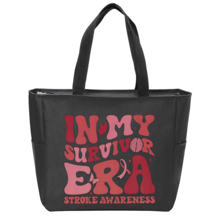 Stroke Awareness In My Survivor Era Zip Tote Bag