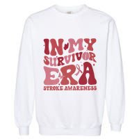 Stroke Awareness In My Survivor Era Garment-Dyed Sweatshirt