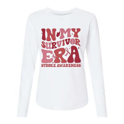 Stroke Awareness In My Survivor Era Womens Cotton Relaxed Long Sleeve T-Shirt