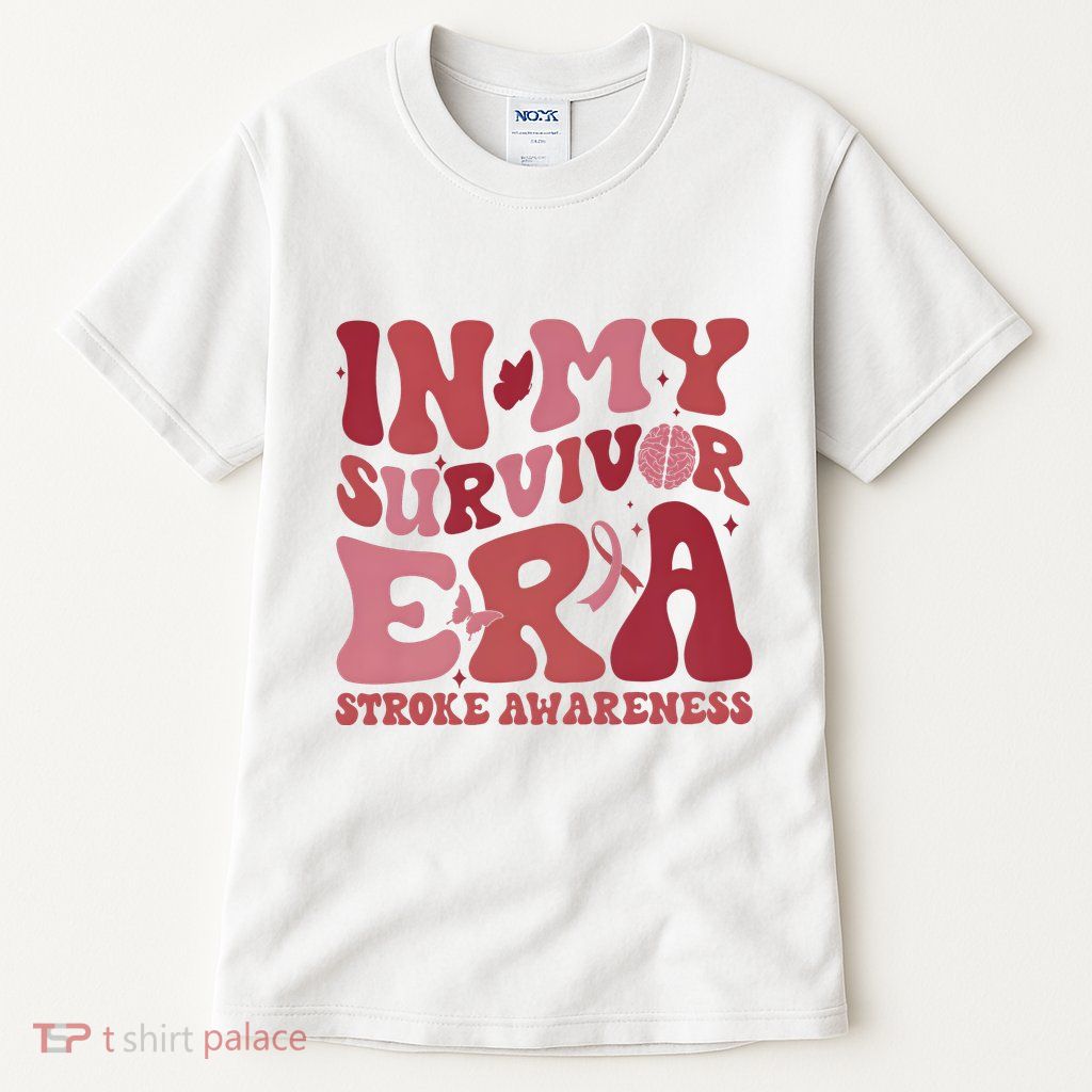 Stroke Awareness In My Survivor Era Tall T-Shirt