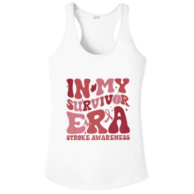 Stroke Awareness In My Survivor Era Ladies PosiCharge Competitor Racerback Tank