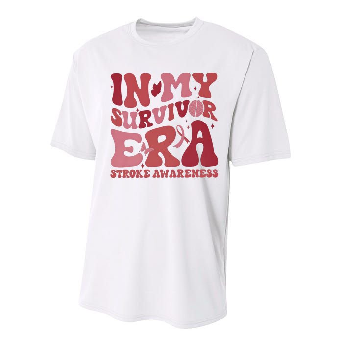 Stroke Awareness In My Survivor Era Performance Sprint T-Shirt