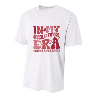 Stroke Awareness In My Survivor Era Youth Performance Sprint T-Shirt