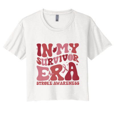 Stroke Awareness In My Survivor Era Crop Top