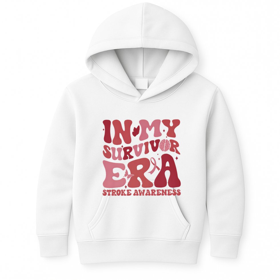 Stroke Awareness In My Survivor Era Kids Hoodie