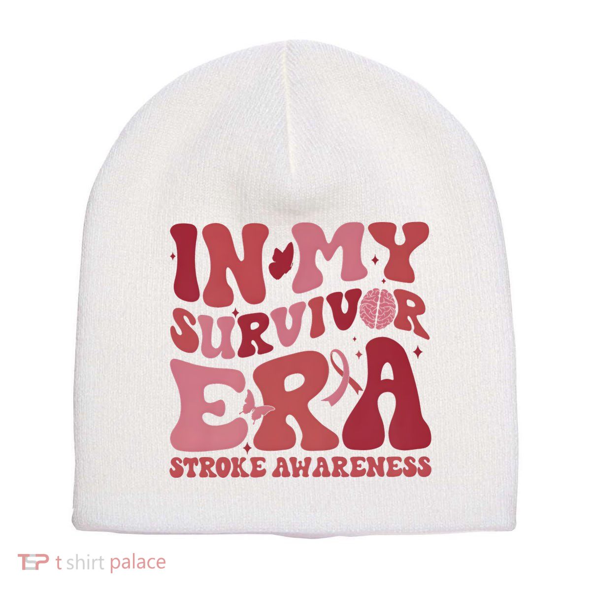 Stroke Awareness In My Survivor Era Short Acrylic Beanie